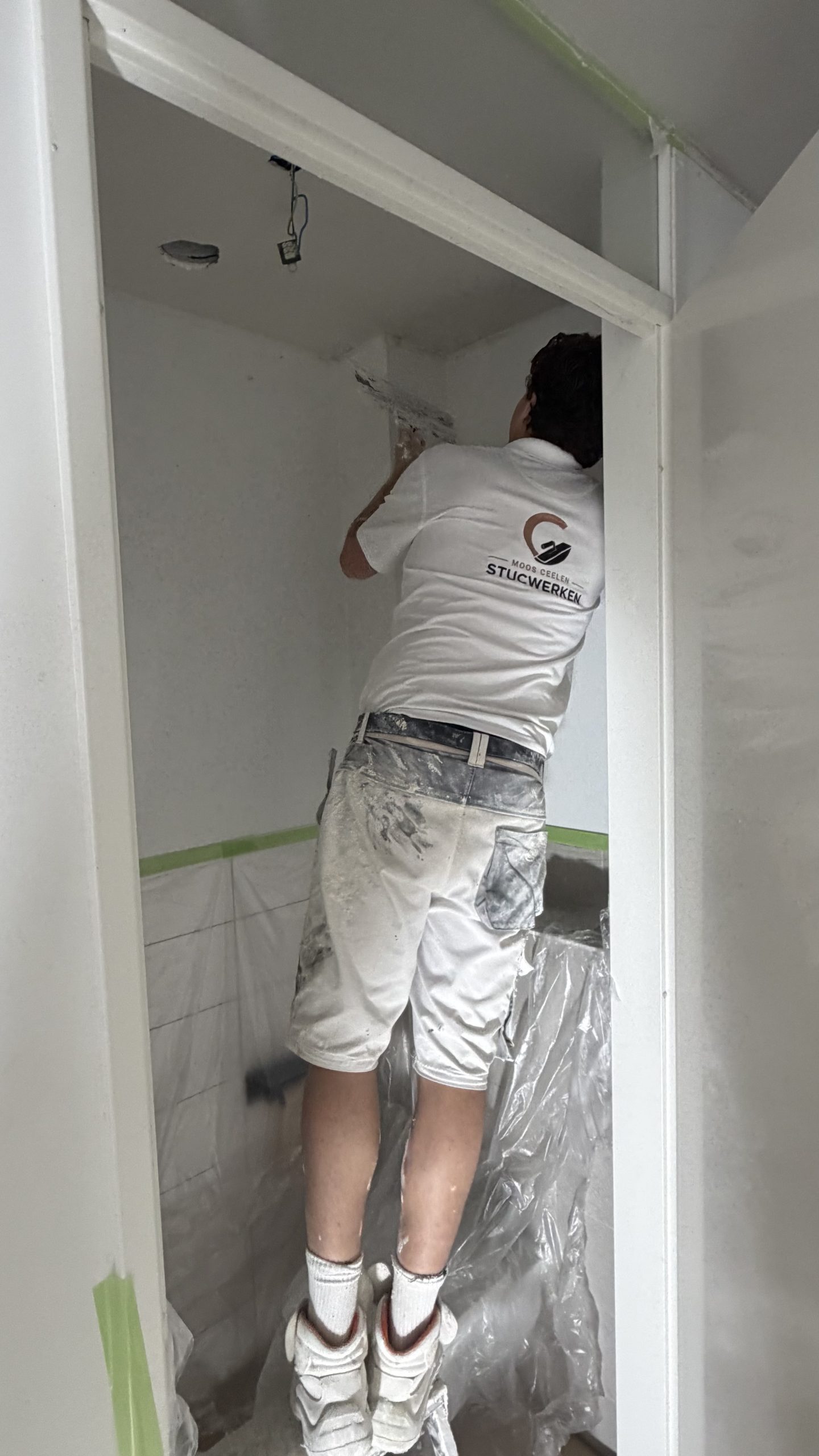 Moos aan het werk