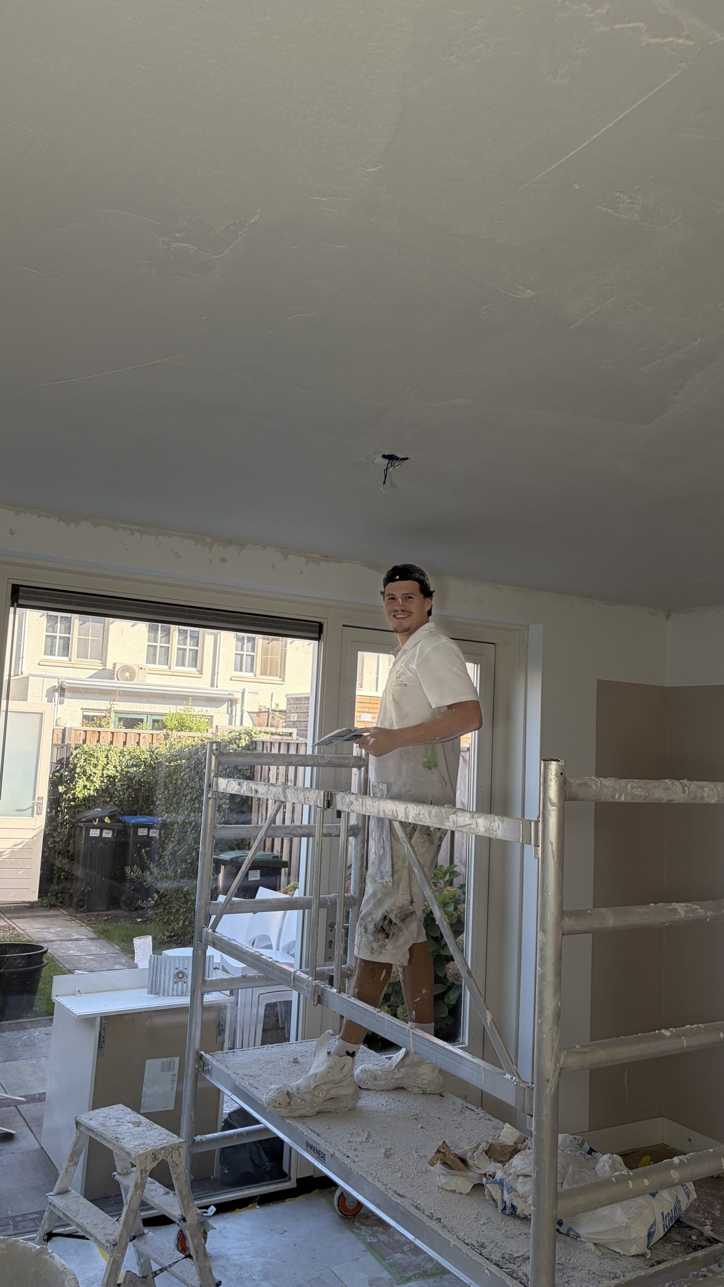 Moos aan het werk